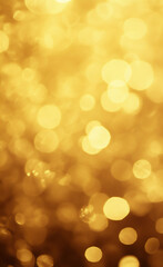Fototapeta premium a golden background with bokeh lights,