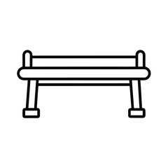 bench isolated on white background