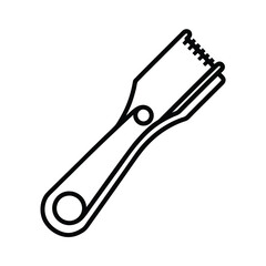 kitchen knife isolated on white background