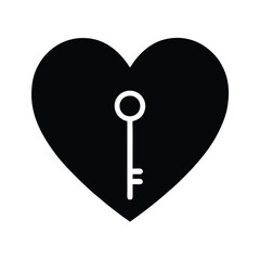 heart shaped key