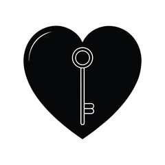 heart shaped key