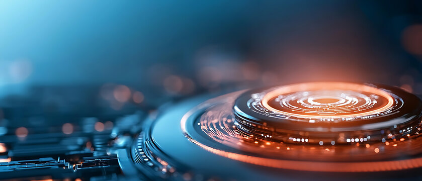 Dynamic data exchange visualization powered by ai futuristic digital environment abstract technology concept high-tech perspective