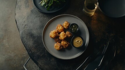 Crispy Fried Bites with Dipping Sauces: A Restaurant-Style Delight