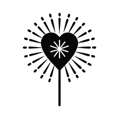 vector illustration of an abstract background with heart