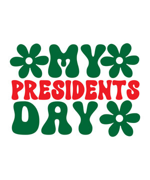 "President's Day, vintage, Americana, patriotic, retro typography, classic design, old-school, faded print, distressed look, 70s aesthetic, 80s style, retro stripes, star-spangled, red white and blue,