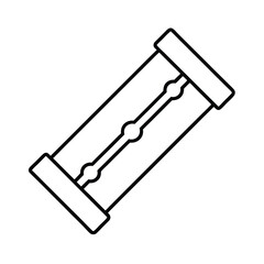 vector drawing of a house key