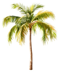 Fototapeta premium PNG Phoenix Palm tree illustration watercolor plant.
