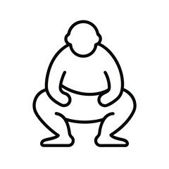 vector illustration of a man exercising