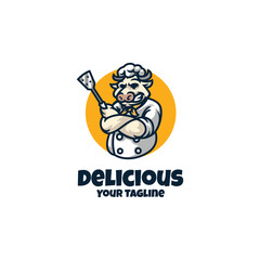 Bull Chef Logo Template
