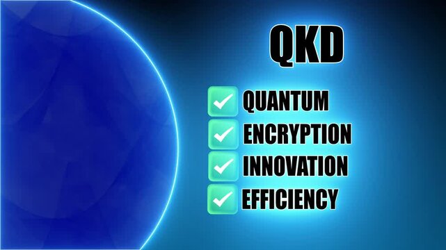 QKD is a quantum cryptography method using quantum states for secure data transmission