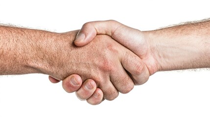 Two Hands Shaking, Business Deal, Agreement, Formal Greeting, High-Quality Stock Image