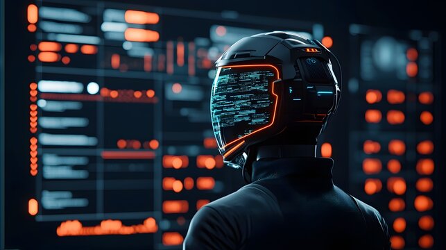 Futuristic holographic interface featuring AI powered real time monitoring and bias detection capabilities for advancing human rights and social justice initiatives