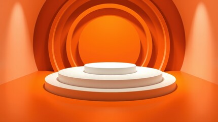 Obraz premium Geometric Abstract Art with Bold Colors and Clean Aesthetic