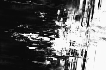 Skateboarder in Black and White