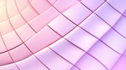 Obraz premium A soft gradient of pink and purple waves creates a soothing, abstract pattern with fluid lines and a modern aesthetic.