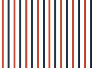 Seamless Minimalist Navy and Red Striped Pattern. Illustration