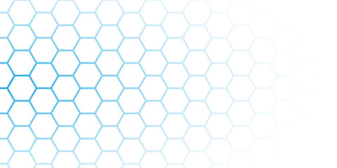 abstract background with hexagons. Abstract Hexagon white background , blue light and shadow. Abstract background design with white hexagon and blue light. Abstract. Hexagon. Vector.	