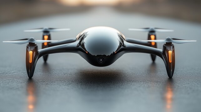 Future oriented drone technology exhibition - Powered by Adobe