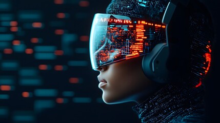 Futuristic holographic youth empowerment campaign showcasing AI powered education accessibility tracking and personalized digital learning resources for the next of learners and leaders