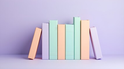 Fototapeta premium Macaron color books still life