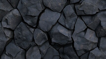 Fototapeta premium Dark Grey Stone Wall Texture Background