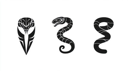 Fototapeta premium Abstract snake designs