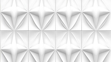 White star shaped geometric tile wall pattern
