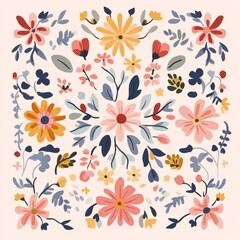 Fototapeta premium seamless floral pattern