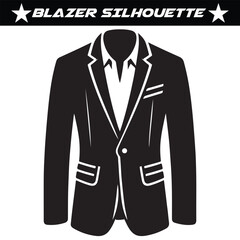 Blazer silhouette vector illustration 