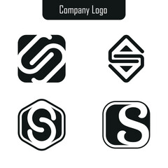 Set of company logo design ideas vector design