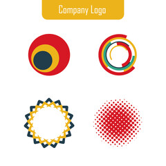 Set of company logo design ideas vector design