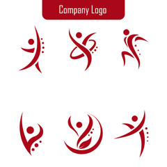 Set of company logo design ideas vector design