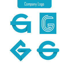 Set of company logo design ideas vector design