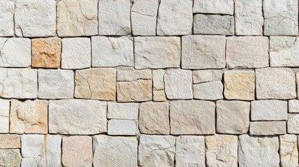 Fototapeta premium Beige and Grey Stone Wall Texture Background