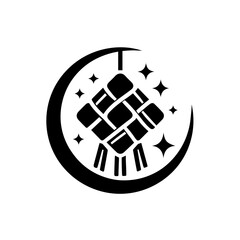 ketupat idul fitri vector illustration simple vector logo