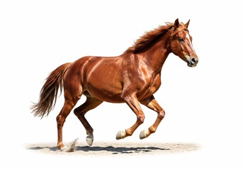 Naklejka premium Horse on white