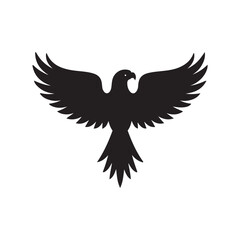 abstract bird logos, Minimalist bird icons, black silhouettes 