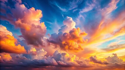 Dreamy Pastel Sunset Sky: Architectural Photography Background