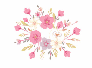 Elegant Easter Floral Vector Backgrounds
