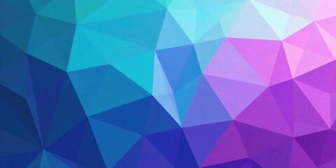 Fototapeta premium Abstract Geometric Low Poly Background with Vivid Hues of Blue, Purple, and Pink