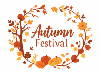 Autumn Harvest Festival Vector Graphics