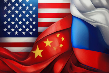 Las grandes potencias ahora amigas, Usa, Rusia y China