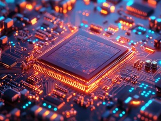 Fototapeta premium Computer Chip PCB