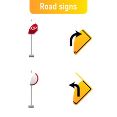 Road signs set