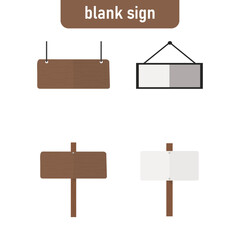 Obraz premium blank sign vector set