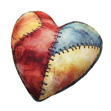 A Patchwork Heart Full of Warmth and Nostalgia  A symbol of love and remembrance