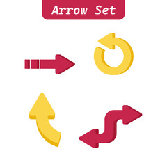 arrows vector collection on white background