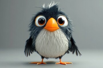 Small bird with large eyes