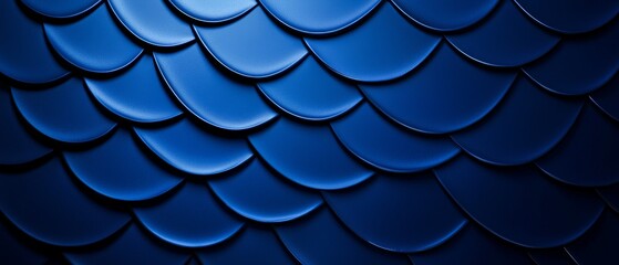 Fototapeta premium Scale Pattern in Blue Tones for Texture Background Material Design and Presentation Use Visual Art and Creative Projects
