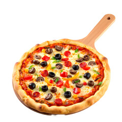 pizza isolated on white